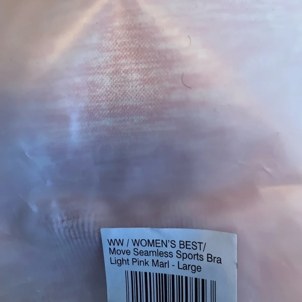 𝅺women's Best Wear MOVE SEAMLESS SPORTS BRA COLOR: Light Pink Marl